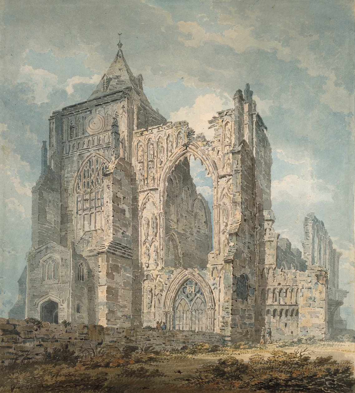 Abadia de Crowland, Lincolnshire, c1793 de Thomas Girtin