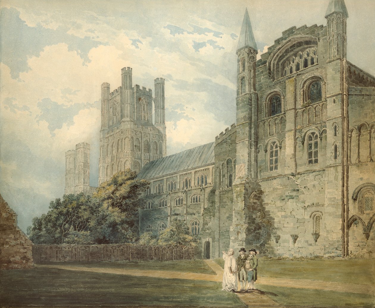Catedral de Ely, final do século XVIII de Thomas Girtin