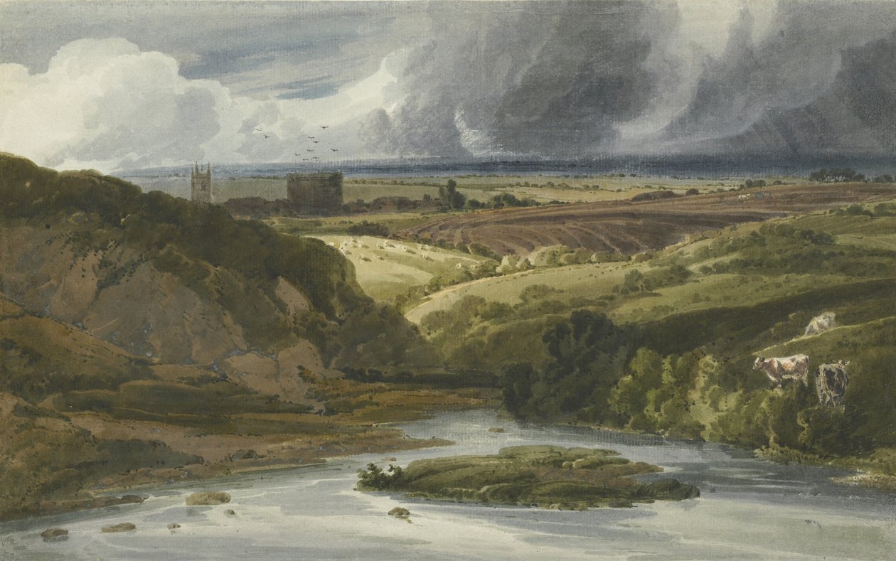 Castelo de Lydford, 1800 de Thomas Girtin