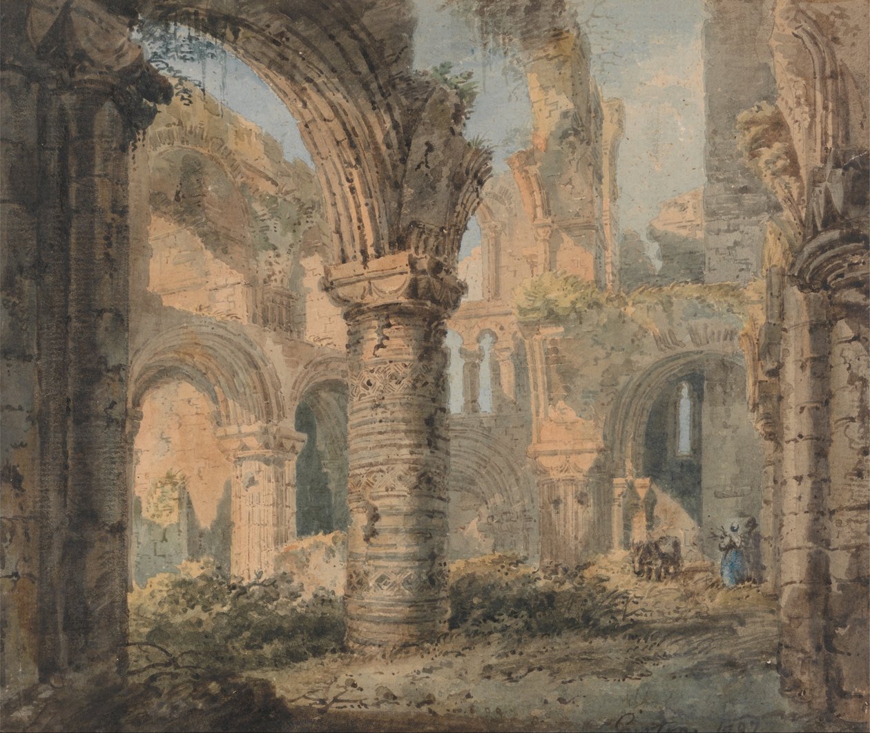 Ilha Sagrada de São Cuthbert de Thomas Girtin
