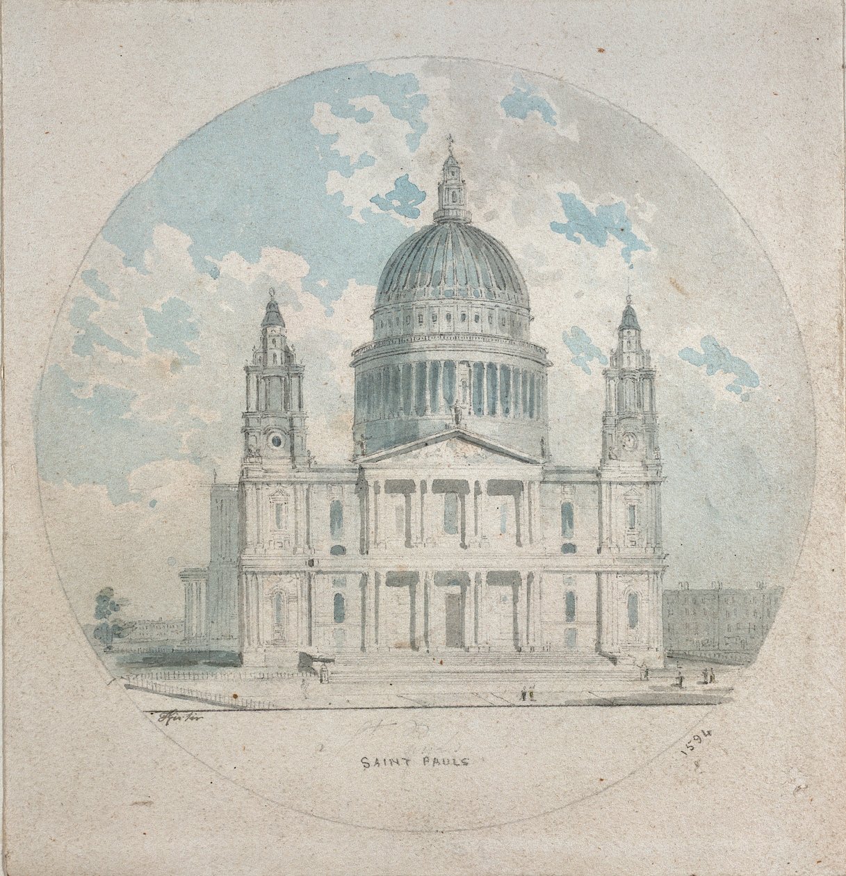 Catedral de São Paulo, c1790 de Thomas Girtin