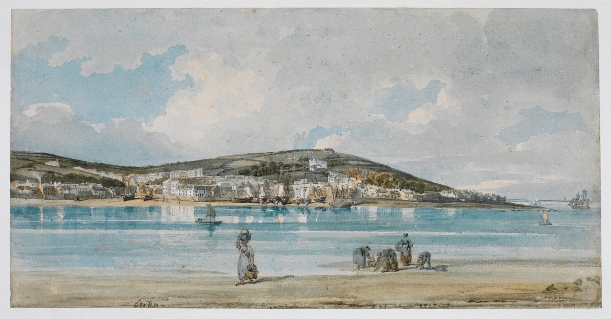 Vista de Appledore, North Devon, de Instow Sands de Thomas Girtin
