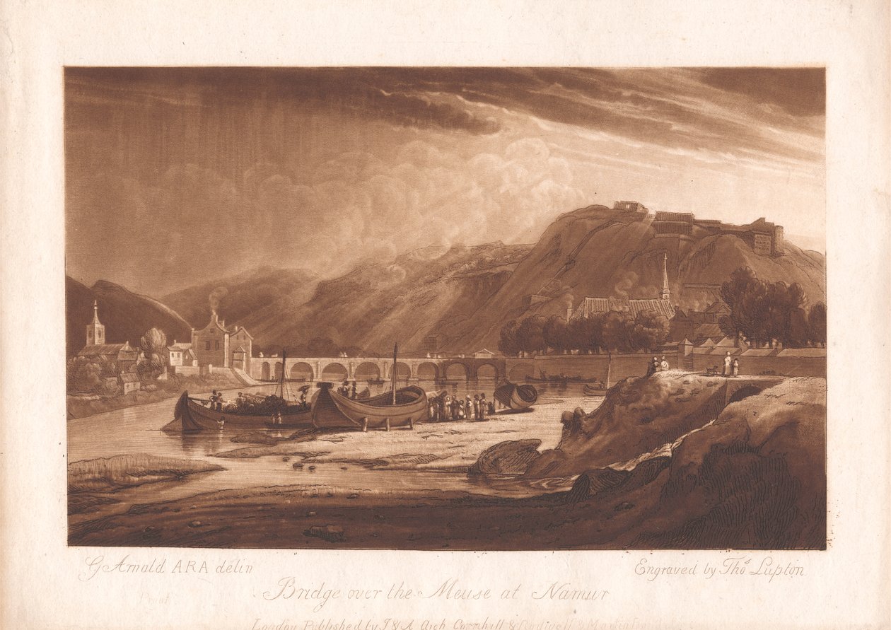 Ponte sobre Meuse em Namur de Thomas Goff Lupton