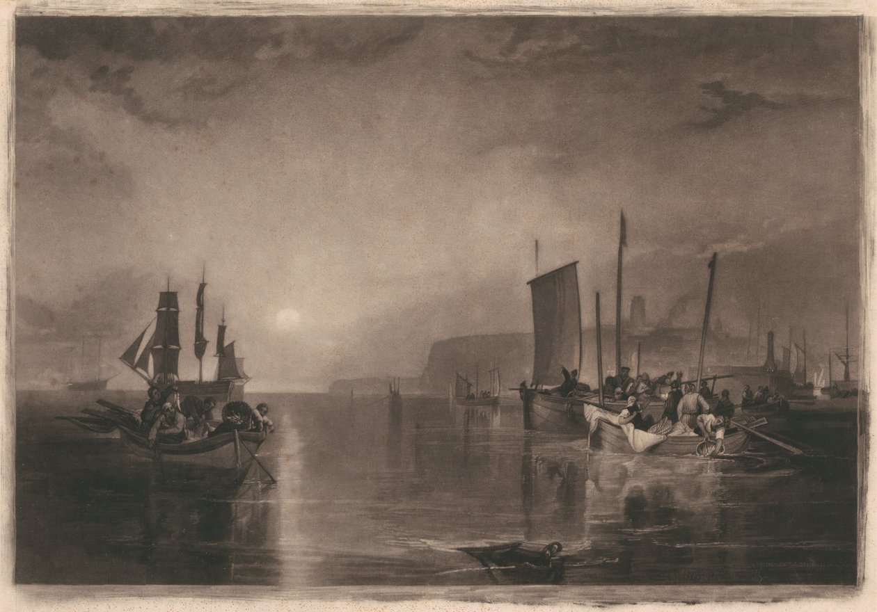 Nascer do Sol, Pesca do Badejo em Margate de Thomas Goff Lupton