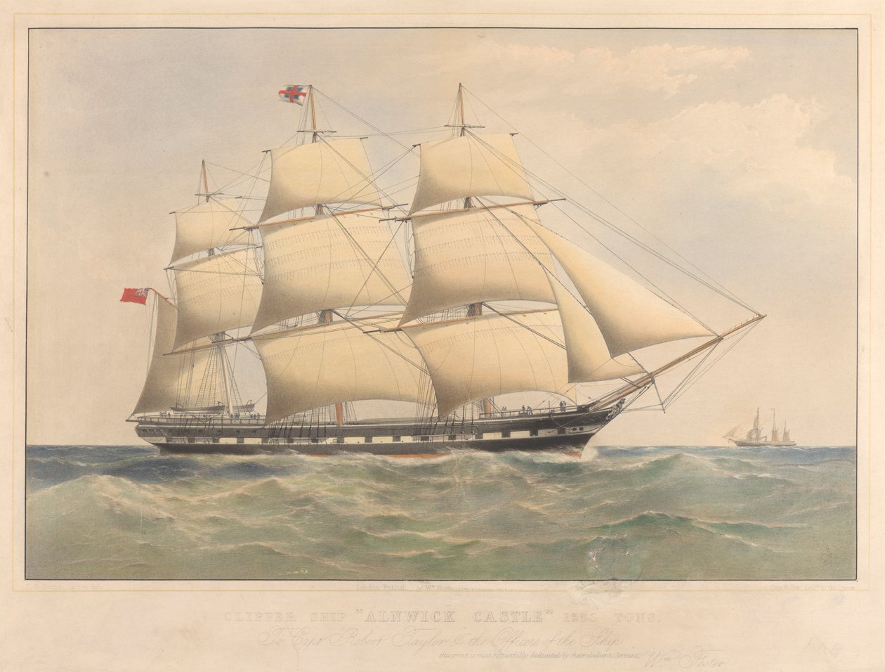 Clipper "Alnwick Castle" 1250 Toneladas de Thomas Goldsworth Dutton
