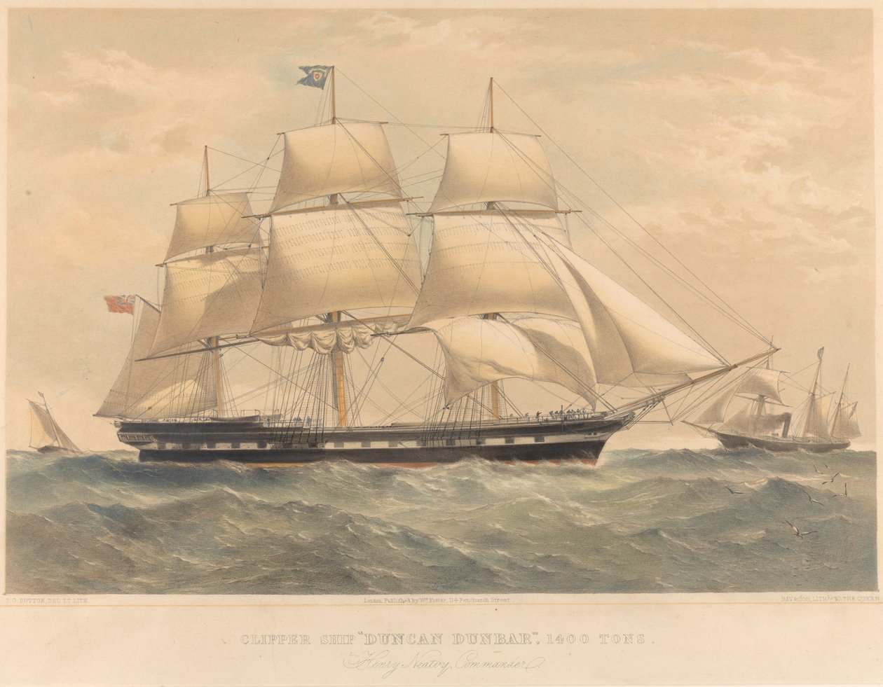 Navio de pesca "Duncan Dunbar". de Thomas Goldsworth Dutton