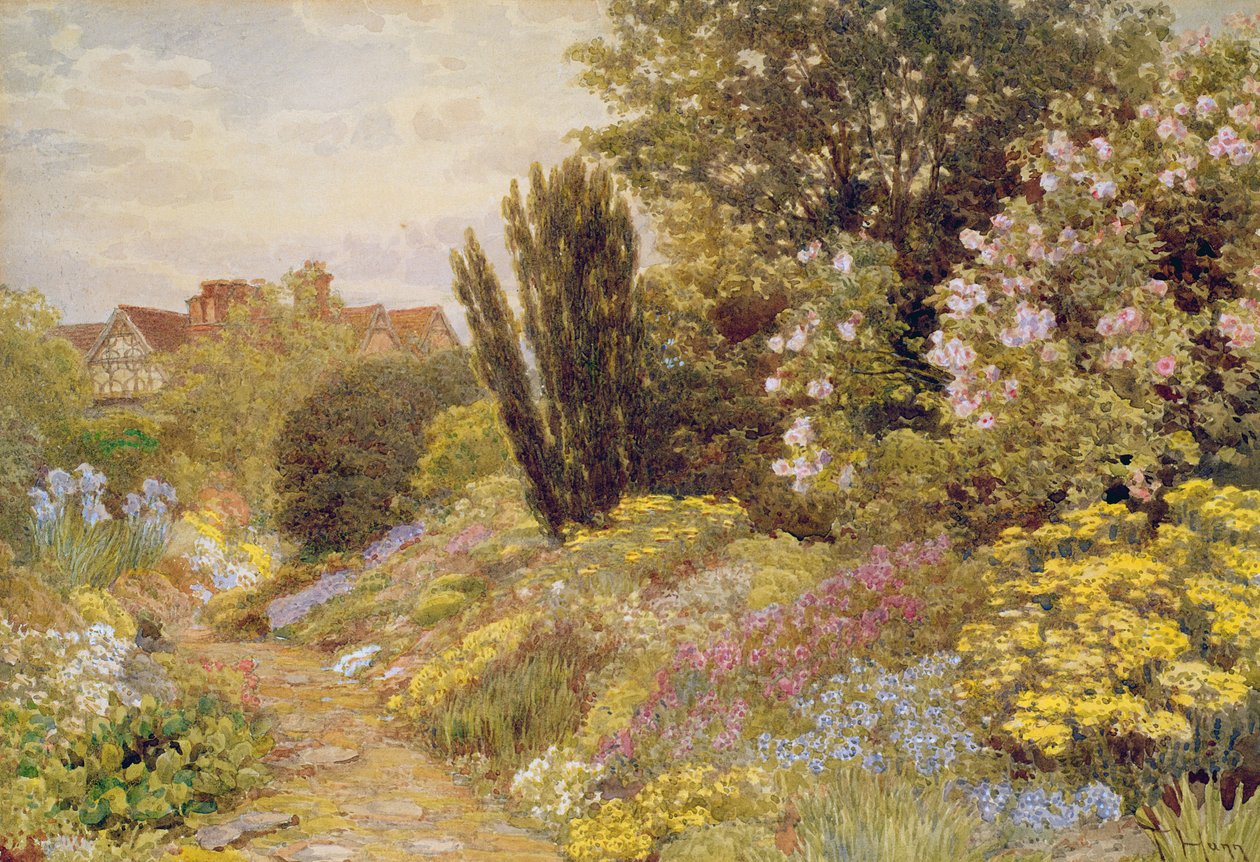 Os jardins alpinos em Tangley Manor de Thomas H. Hunn