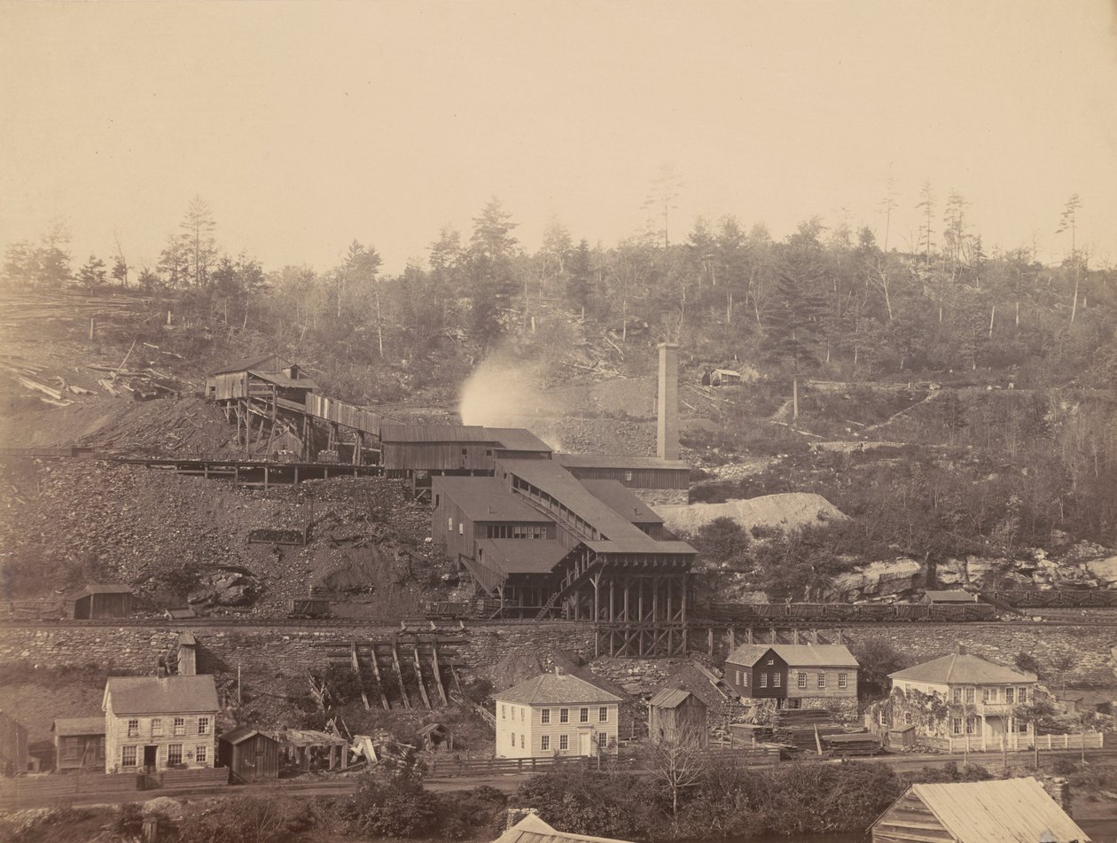 Quebrador da Eaton and Co., Archibald, Del.  Hudson Canal Co.,c. 1863-1865 (foto) de Thomas H. Johnson