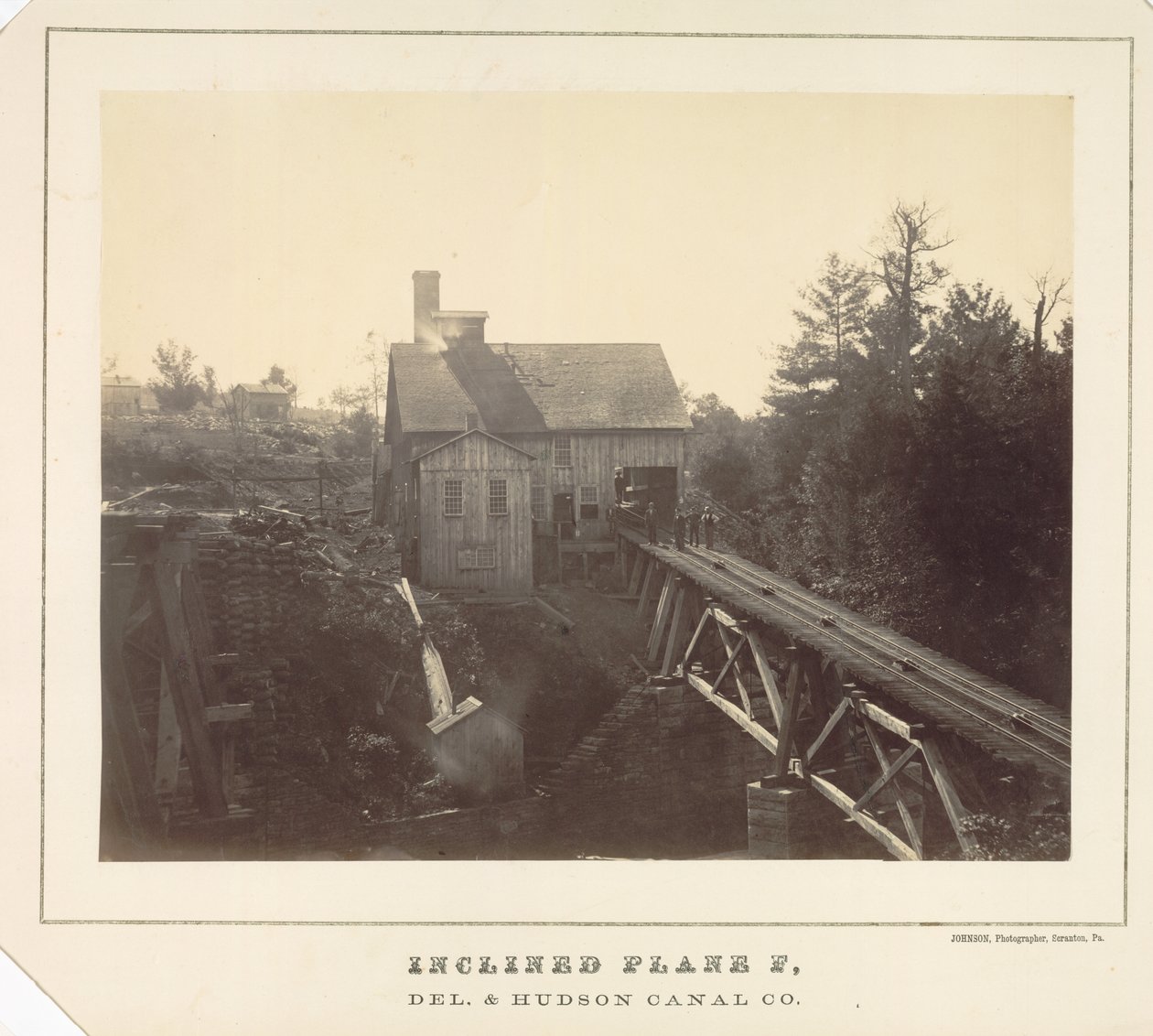 Plano inclinado F, Delaware e Hudson Canal Co. de Thomas H. Johnson