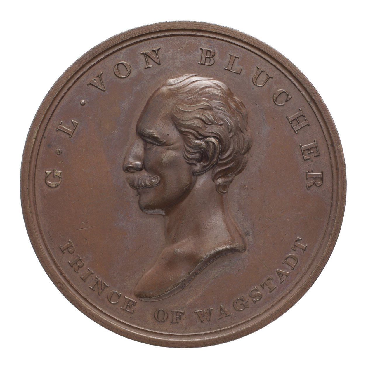 Medalha em comemoração a Wellington e Blücher em Waterloo de Thomas Halliday