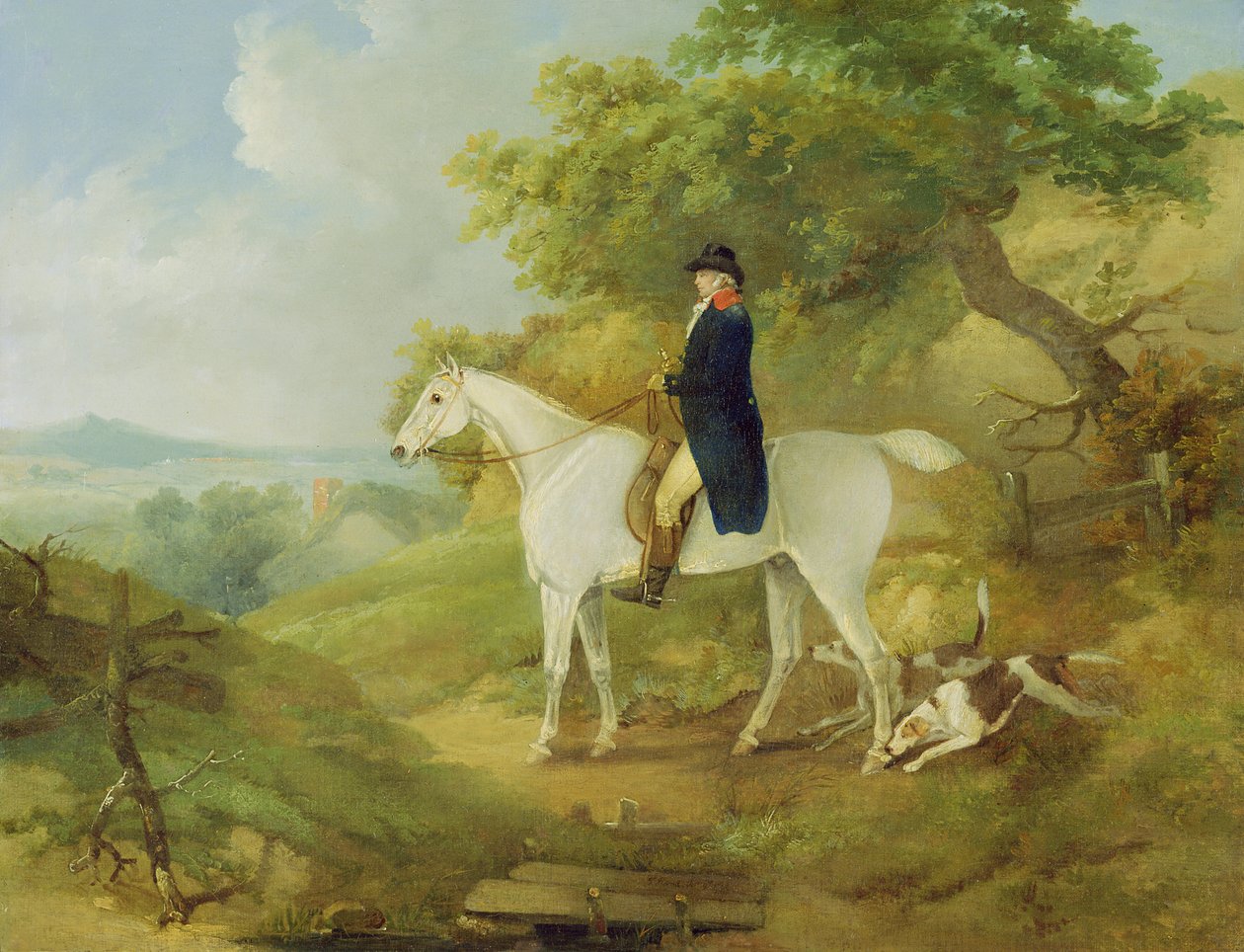 George Morland (1763-1804) em seu caçador, 1794 de Thomas Hand