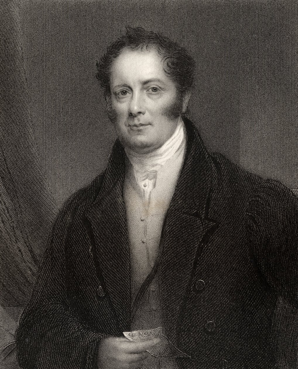 Edward Baines, gravado por J. Cochran, da National Portrait Gallery, volume V, publicado em 1835 de Thomas Hargreaves