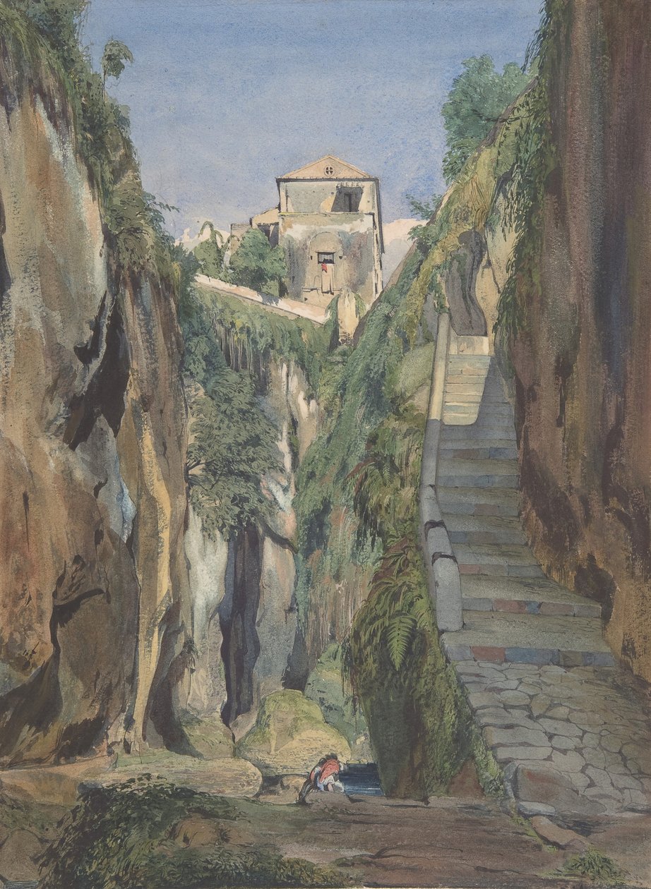 A Glen em Sorrento, meados do século 19. de Thomas Hartley Cromek