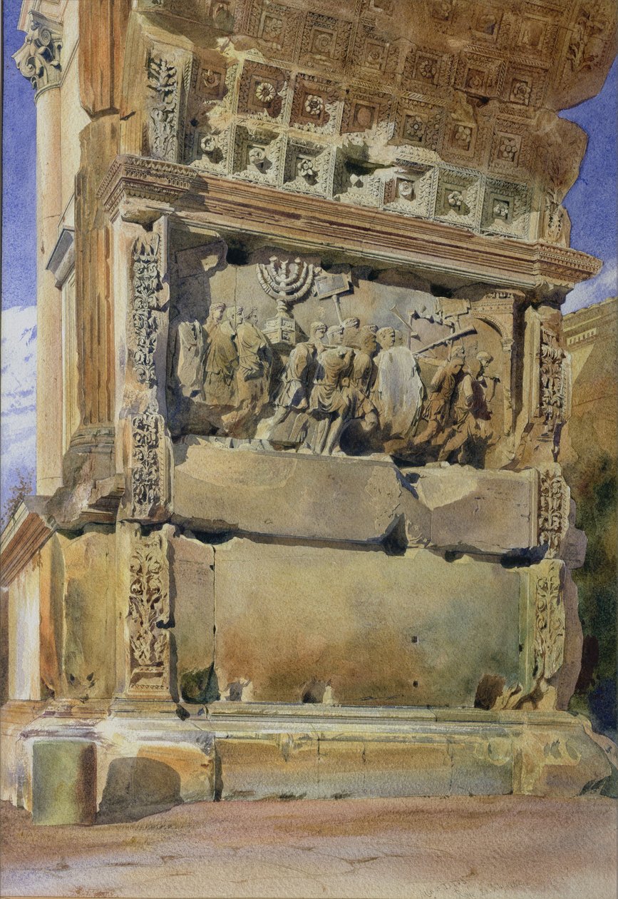 Arco de Tito, Roma, 1842 de Thomas Hartley Cromek