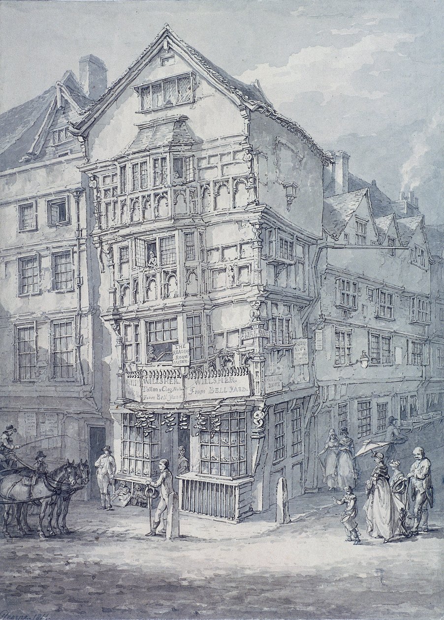 Chancery Lane, Londres, 1814 de Thomas Hearne