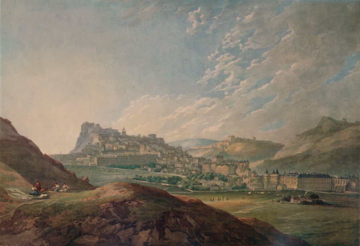 Edimburgo de Arthurs Seat, 1778, 1935 de Thomas Hearne
