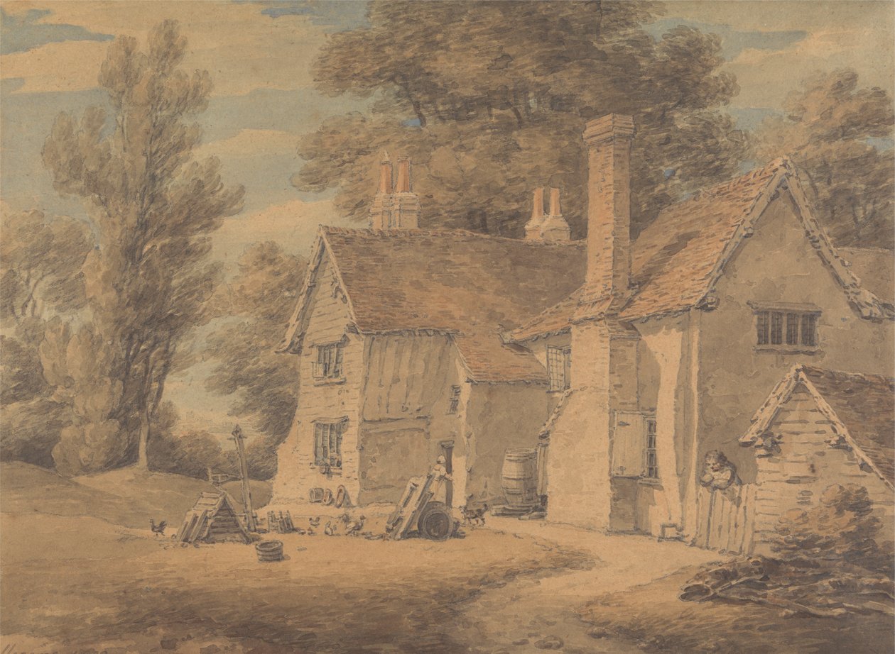 The Poor House, Hadley, Hertfordshire de Thomas Hearne
