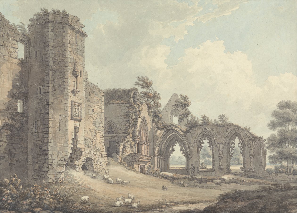 As Ruínas do Colégio de Lincluden, Perto de Dumfries de Thomas Hearne