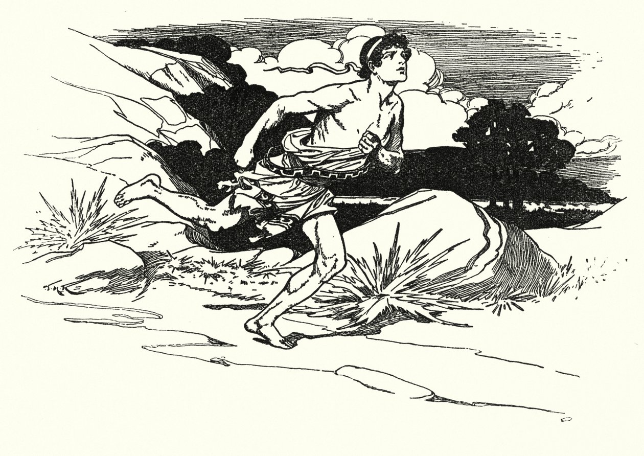 Batalha de Maratona (litografia) de Thomas Heath Robinson