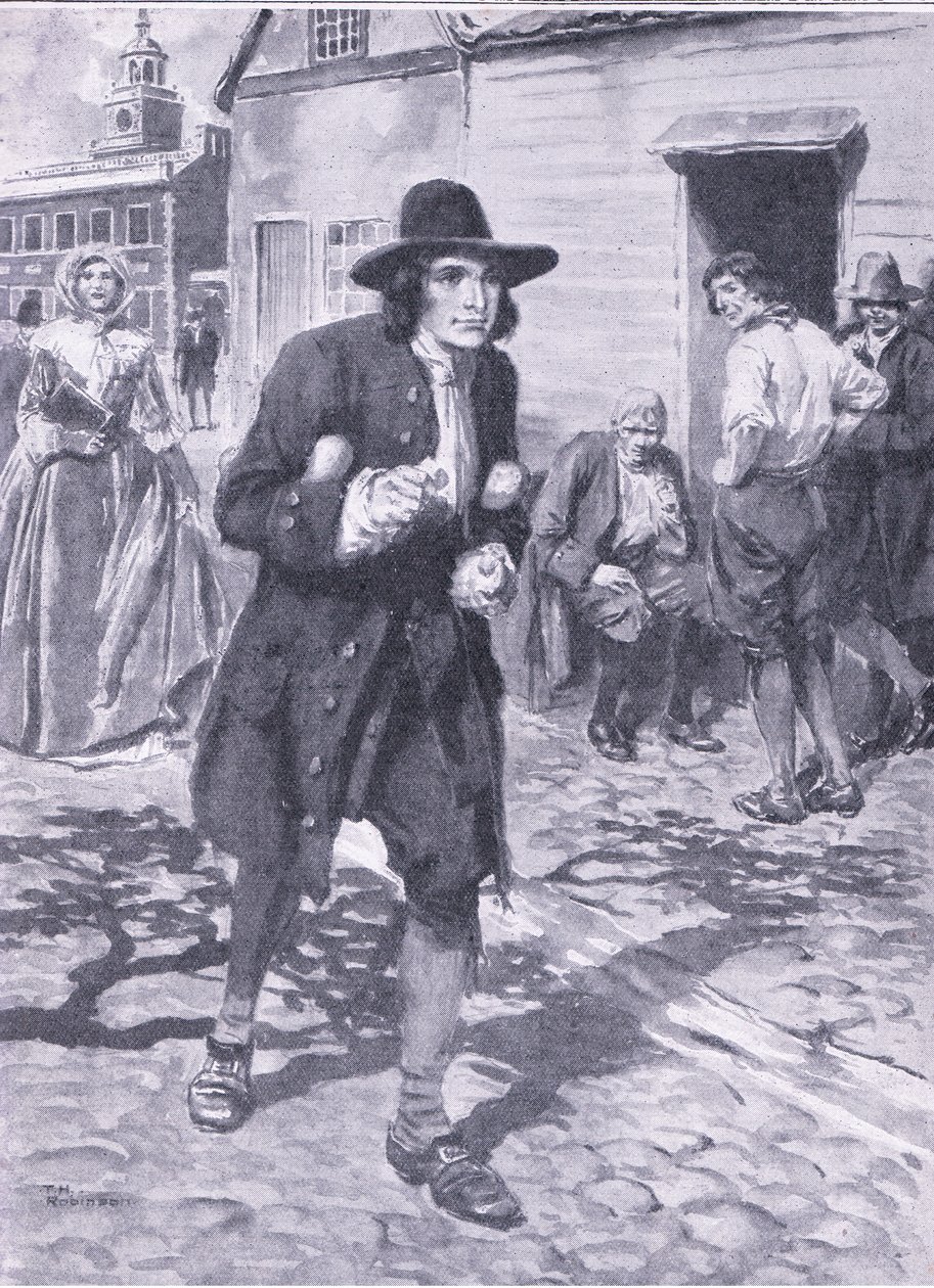 Entrando na cidade do amor de Brotherley, ilustração do "Cassell
