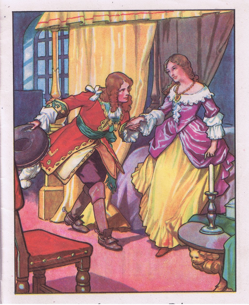 "Meu príncipe", murmurou ela (litografia) de Thomas Heath Robinson
