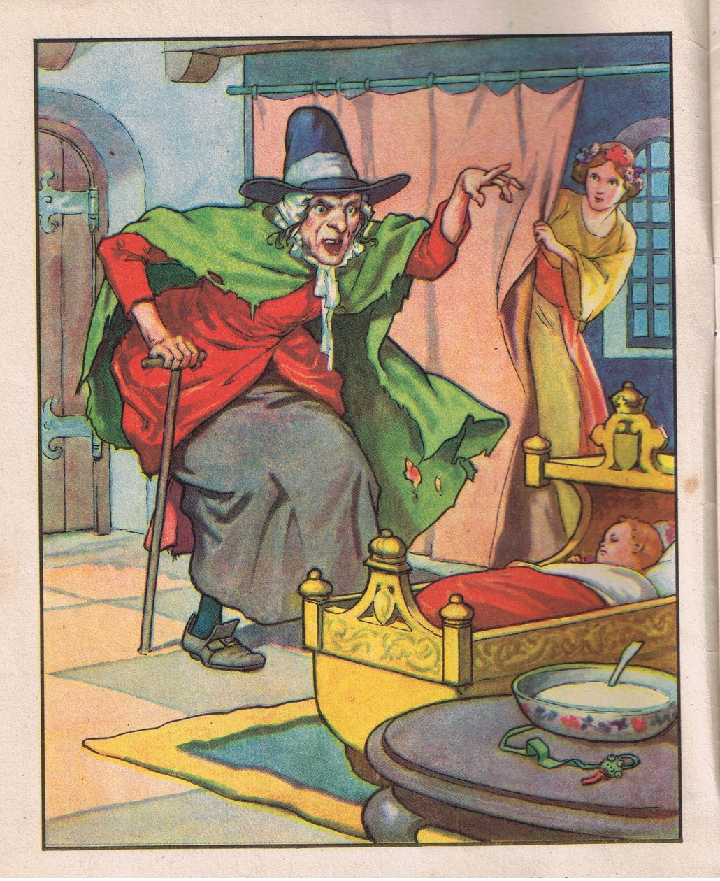 A bruxa velha (litografia) de Thomas Heath Robinson