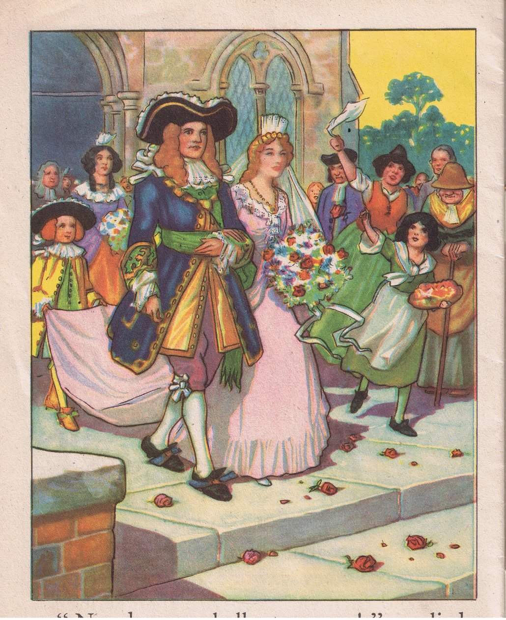 O casamento (litografia) de Thomas Heath Robinson