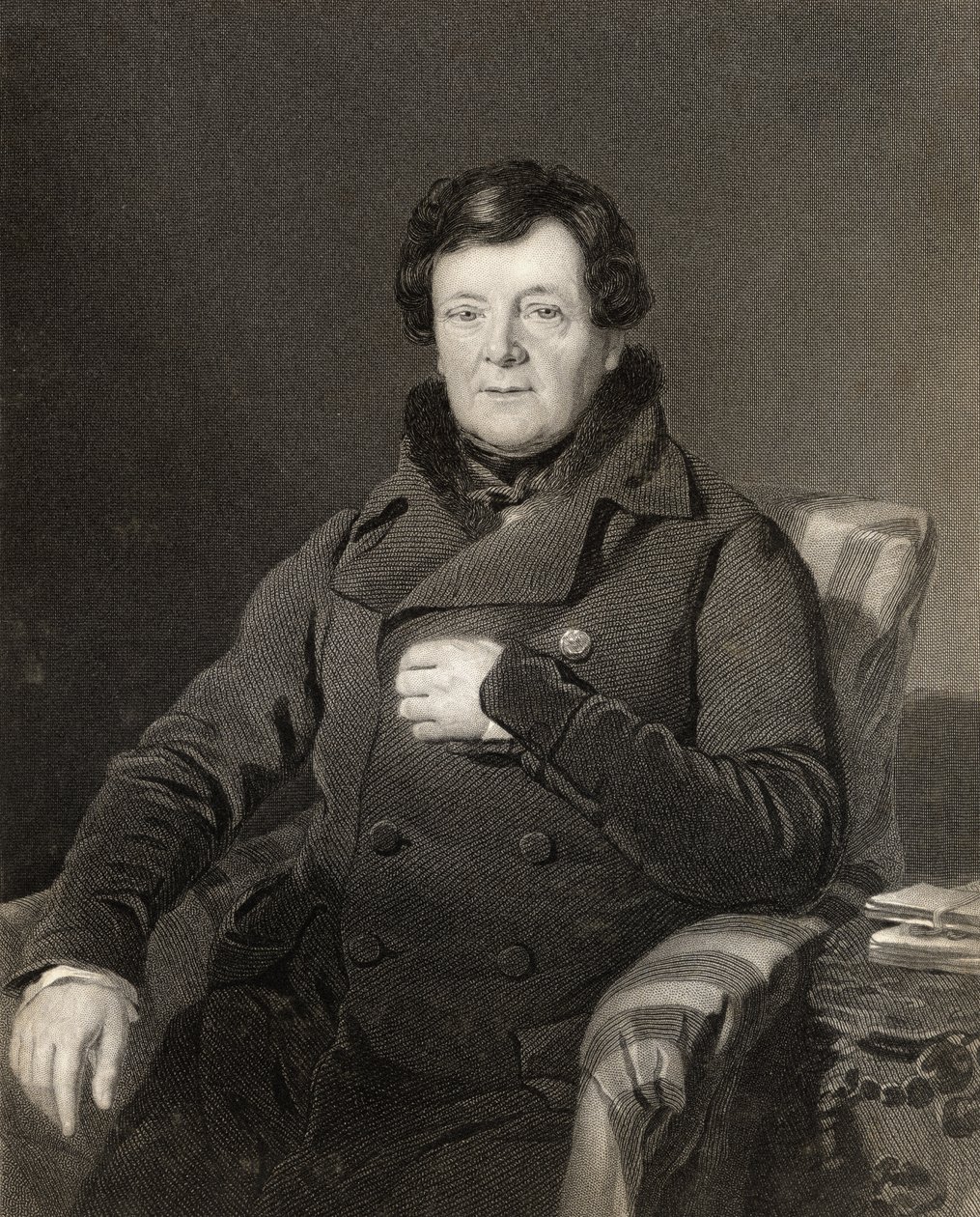 Daniel O&39;Connell, gravado por W. Holl, da &39;National Portrait Gallery, volume IV&39;, publicado em 1820 de Thomas Heathfield Carrick