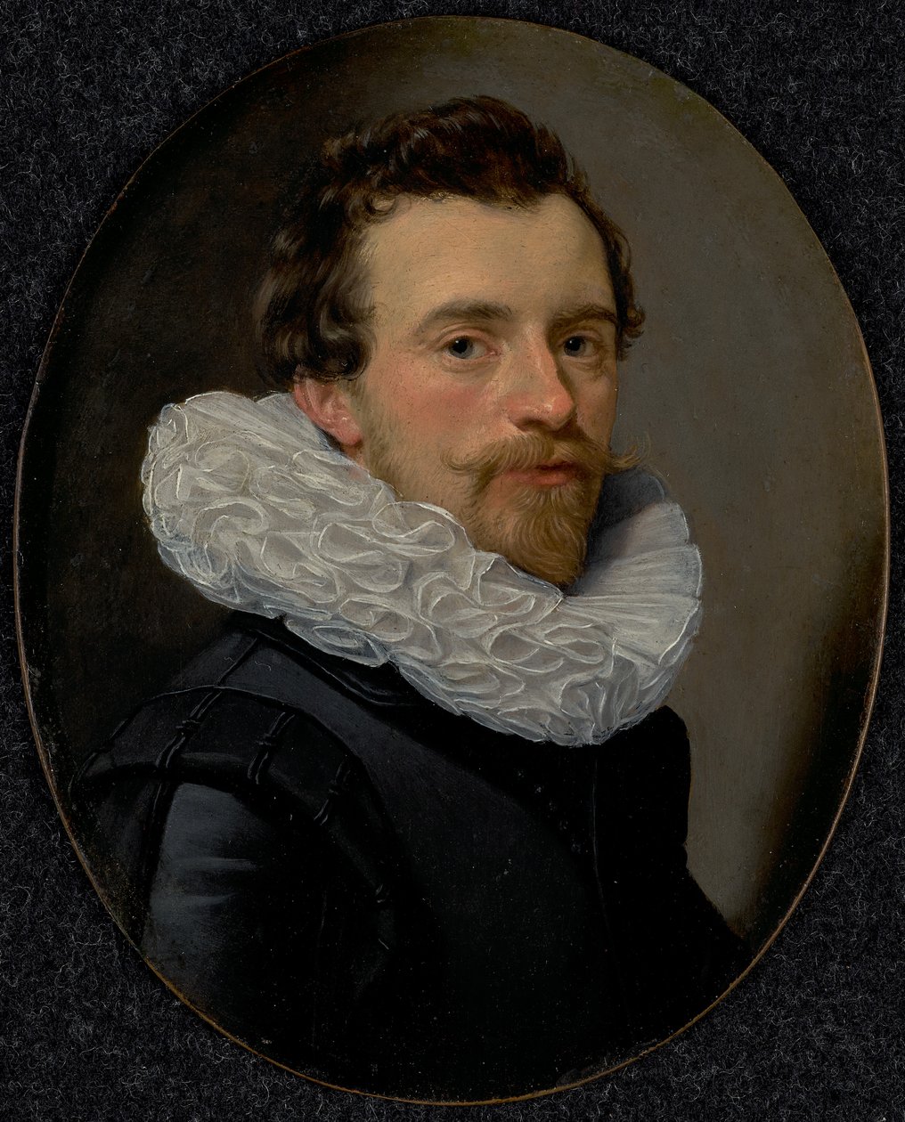 Retrato de um jovem com um rafe de Thomas Hendricksz. de Keyser