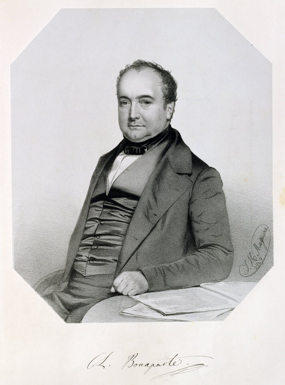Carlos Lucien Jules Laurent Bonaparte, Príncipe de Canino e Musignano (1803-57) 1850 de Thomas Herbert Maguire