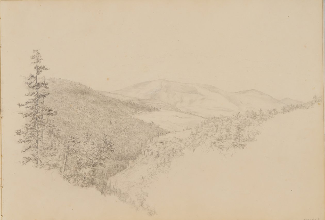 Kauterskill Clove do Sketchbook of Landscape and Animal Subjects, ca. 1860-64. de Thomas Hewes Hinckley
