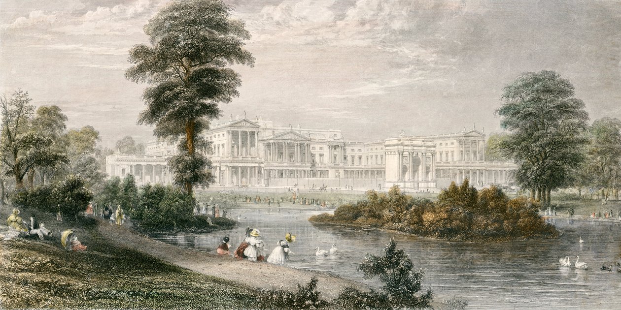 Palácio de Buckingham, Westminster, Londres, 1835 de Thomas Higham