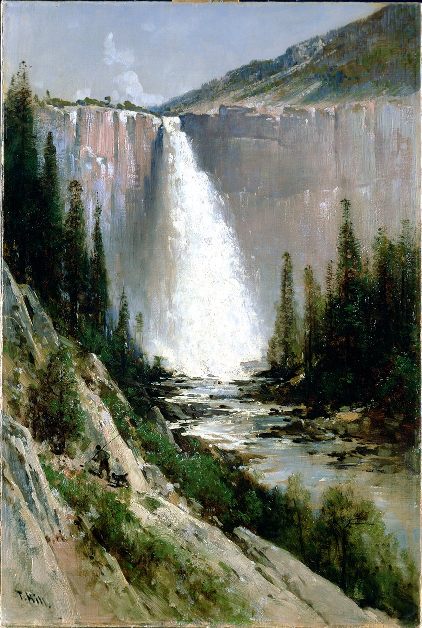 Cataratas do Véu de Noiva, Yosemite de Thomas Hill
