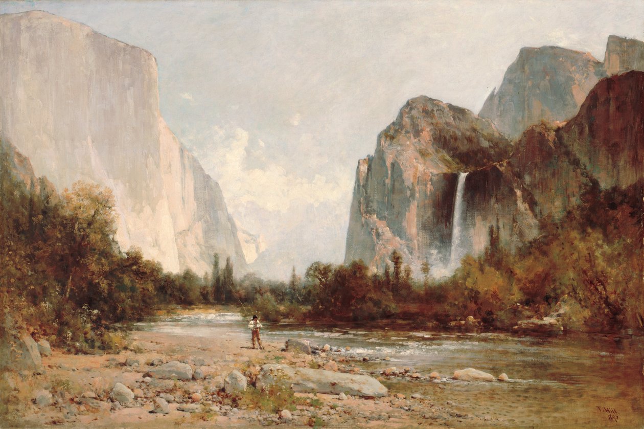 Yosemite, Cataratas de Bridal Veil de Thomas Hill