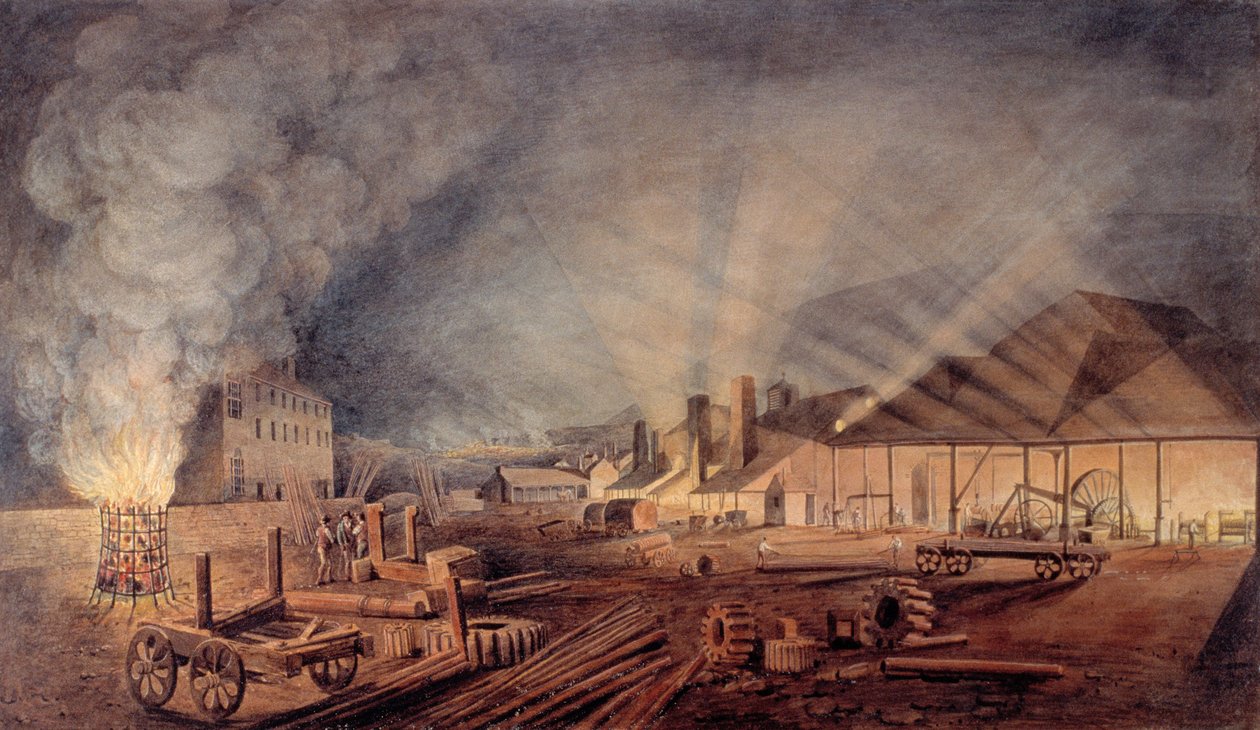 "Rolling Mills", 1819 de Thomas Horner
