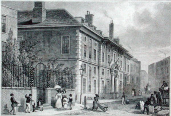 Vista do Salão do Ourivesaria de Foster Lane, c.1827 (gravura) de Thomas Hosmer (after) Shepherd