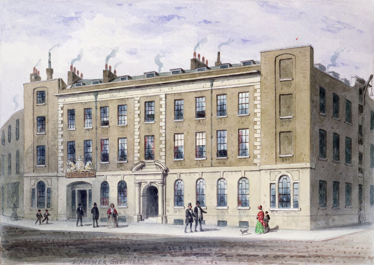 Apothecaries Lane, 1855 (wc no papel) de Thomas Hosmer Shepherd