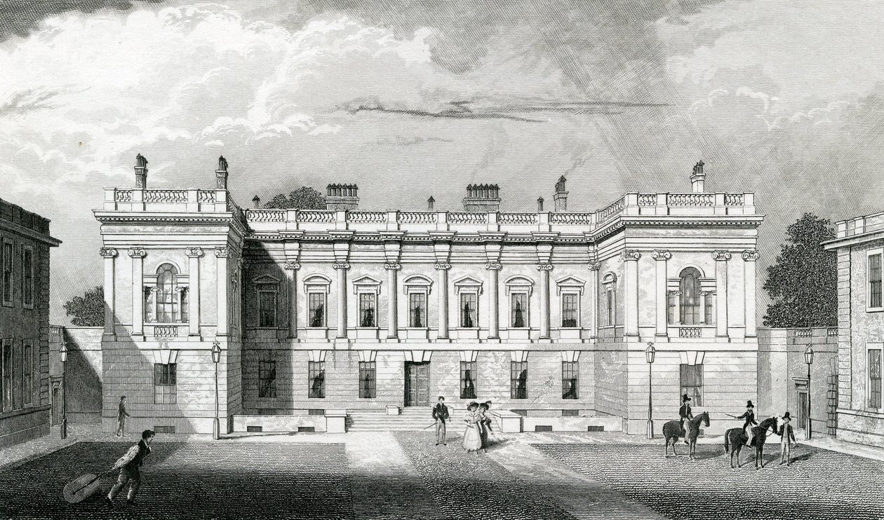 Casa de Burlington, Acadamia Real de Artes, Piccadilly, Londres, c.1829-31 de Thomas Hosmer Shepherd