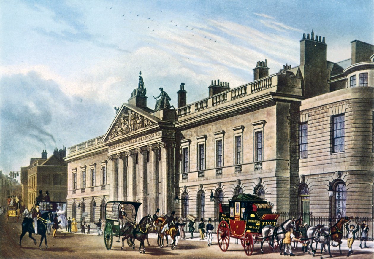 Casa das Índias Orientais, Londres, 1817 de Thomas Hosmer Shepherd