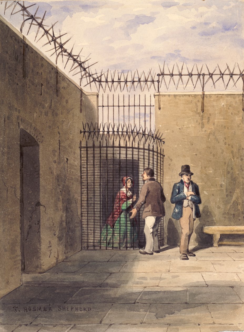 Casa de Correção, Clerkenwell, Londres, c1830 de Thomas Hosmer Shepherd
