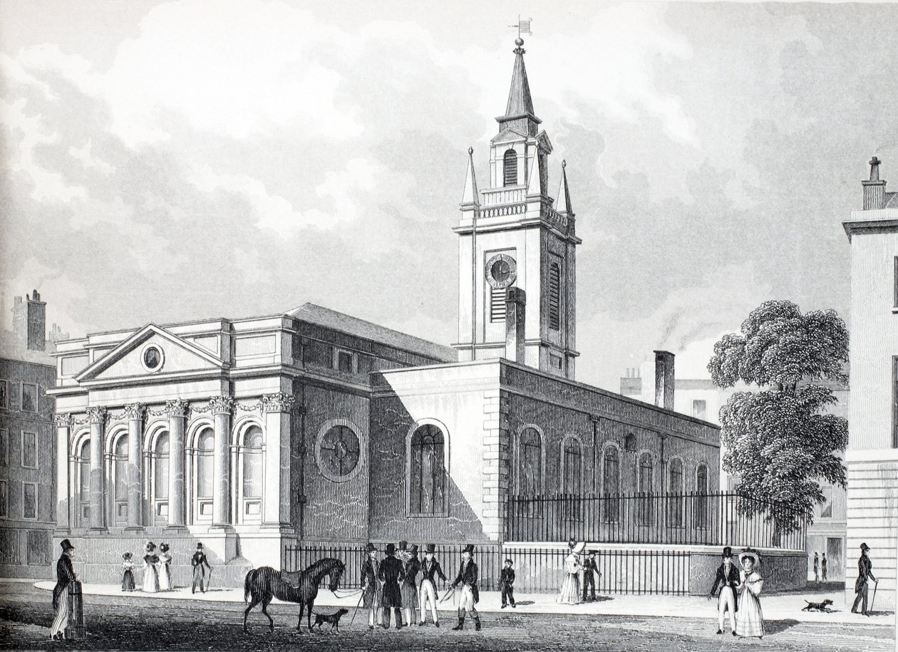 Ilustração do pub de &39;London and its Environs in the 19th century&39;. Jones und Co., 1827-1829 de Thomas Hosmer Shepherd