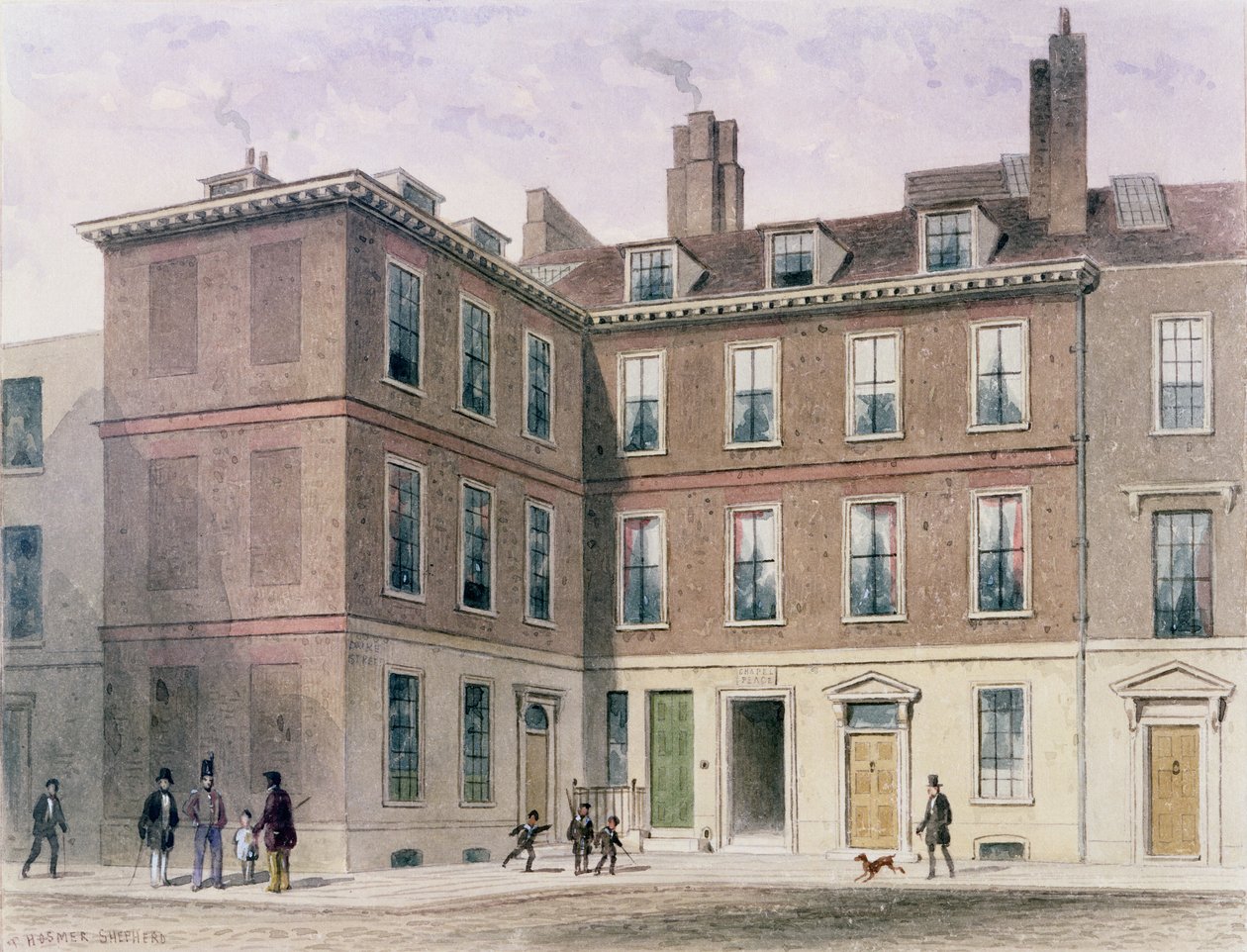 Juiz Jeffrey&39;s House, 1853 de Thomas Hosmer Shepherd