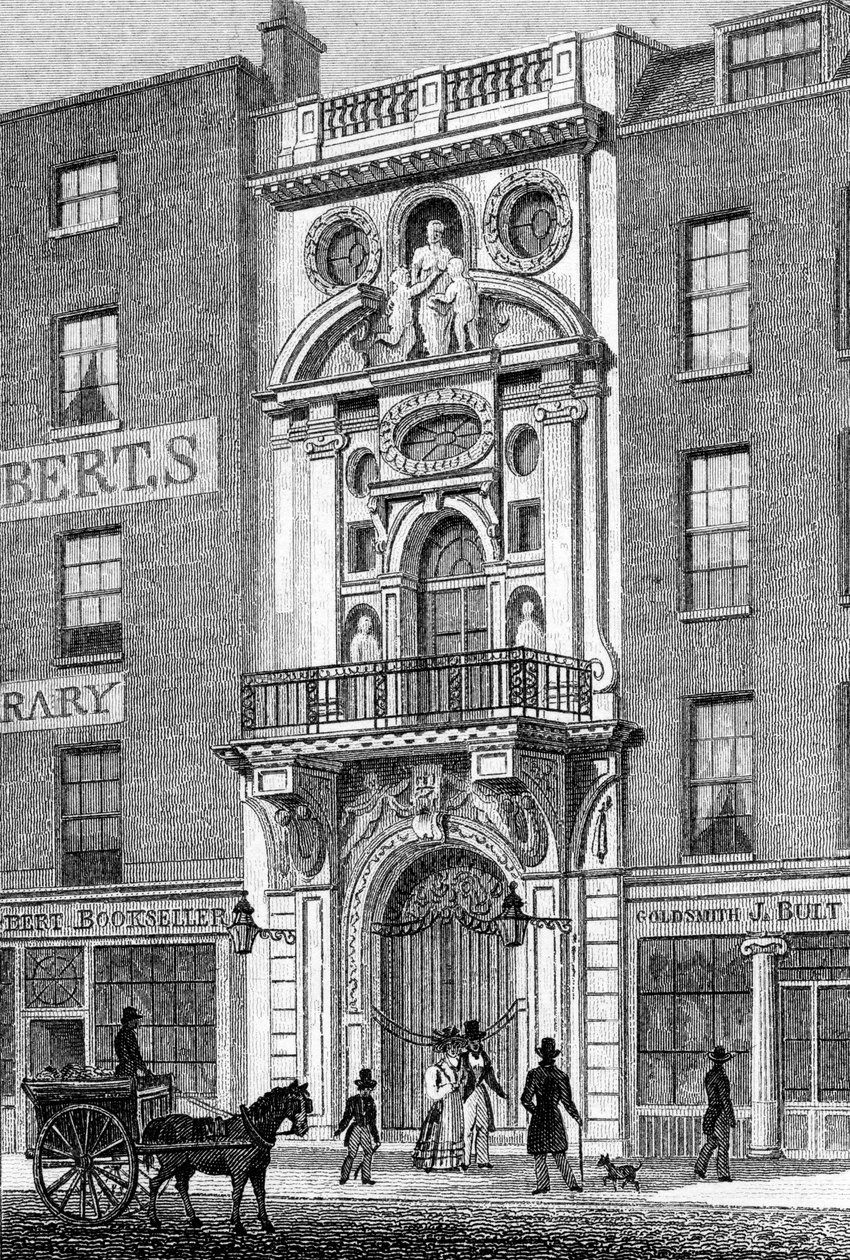 Mercers &39;Hall, Cheapside, impressão feita por M. Barrenger, c.1829-31 de Thomas Hosmer Shepherd