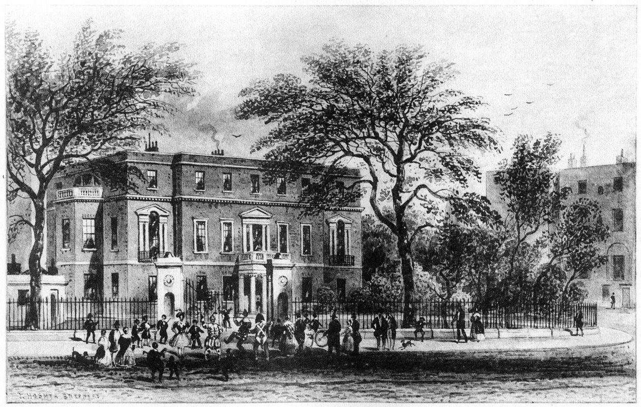 Mrs Montagus House, Portman Square, Londres, século 19 1907 de Thomas Hosmer Shepherd