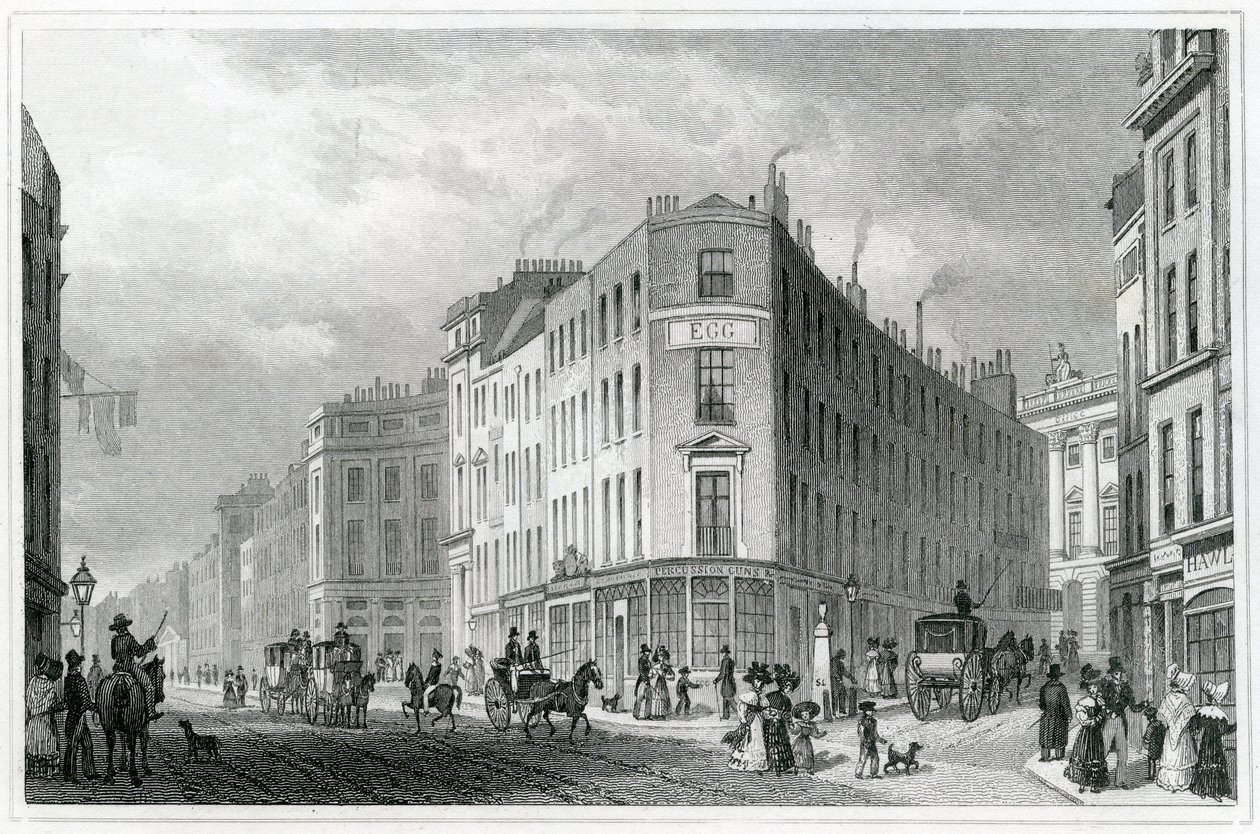 Piccadilly, da Coventry Street, 1830 de Thomas Hosmer Shepherd