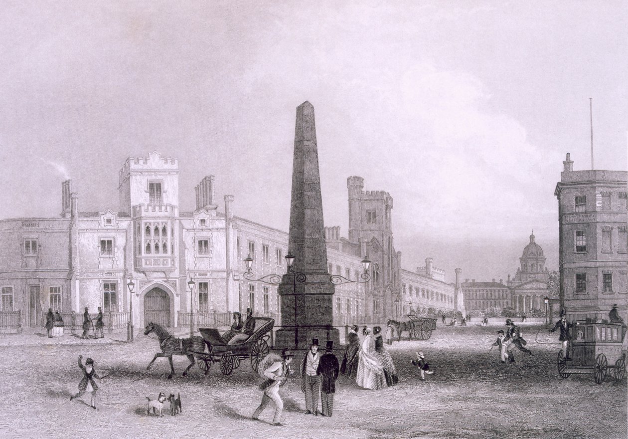 Escola para Cegos Indigentes e Hospital de Belém, c1851-55. de Thomas Hosmer Shepherd