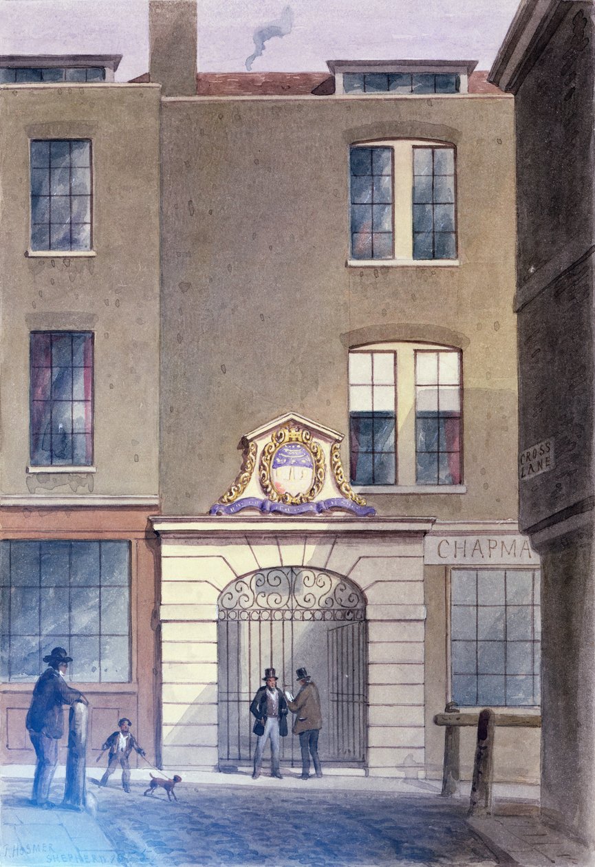 A entrada para Bakers&39;Hall, 1855 de Thomas Hosmer Shepherd