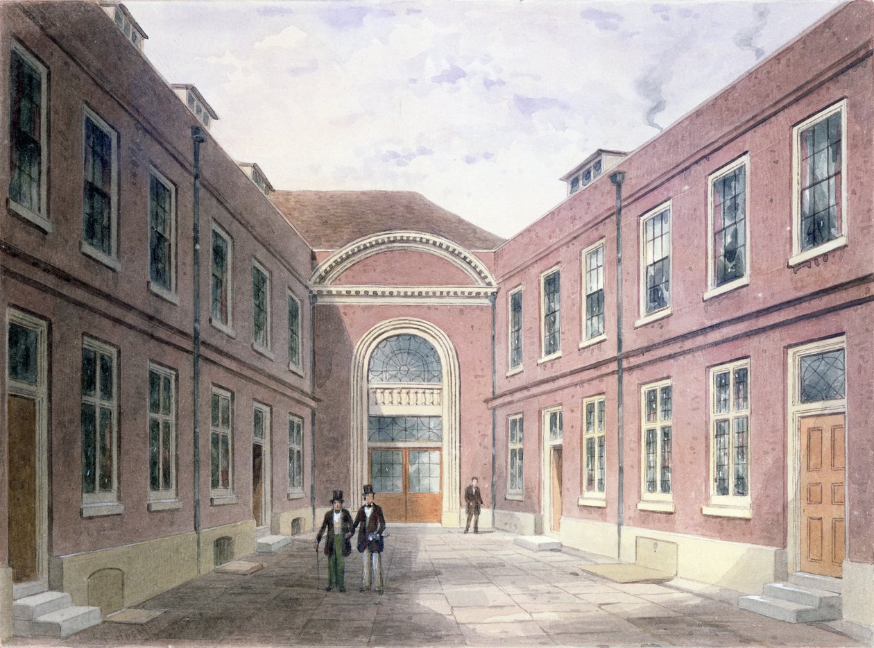 O Tribunal Interno de Girdlers Hall Basinghall Street, 1853 de Thomas Hosmer Shepherd