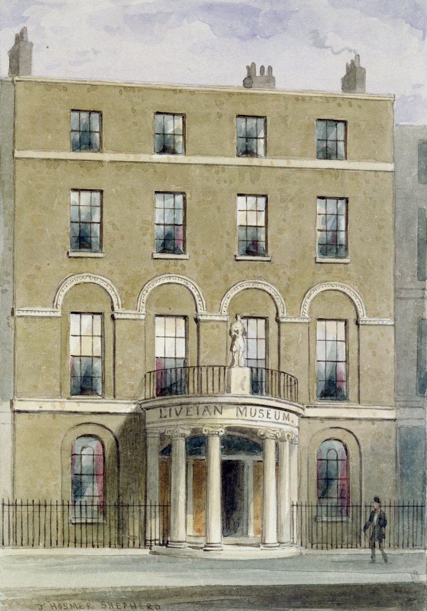 O Museu Liverian, 1850 de Thomas Hosmer Shepherd