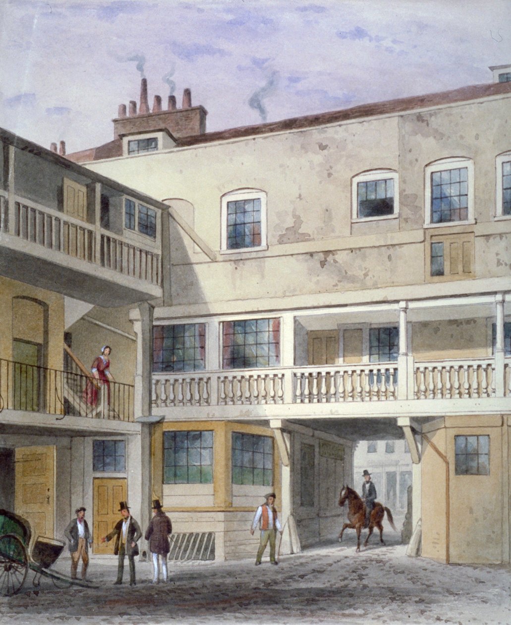 The Three Kings Inn em Piccadilly, Westminster, Londres, 1856 de Thomas Hosmer Shepherd